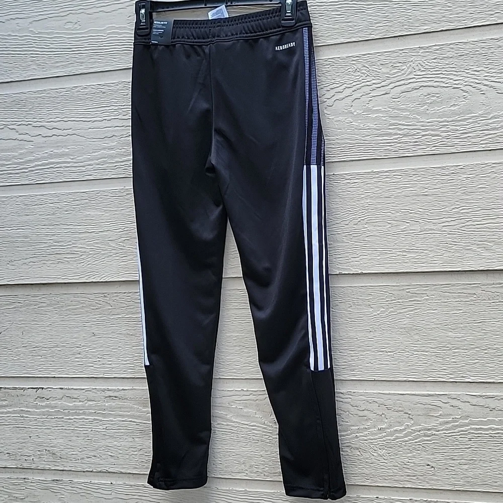Adidas Girls Tiro track pants color black white NWT